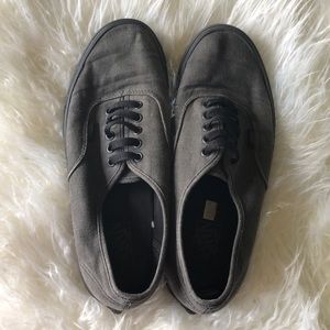 Vans Authentic in Dark Grey and Black Size US 11
